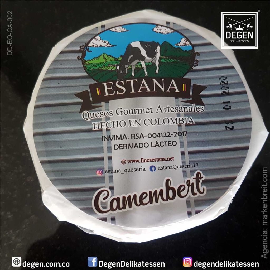 DD-EQ-CA-002 Estana Queso Camembert