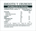 Información nutricional de mantequilla de maní smooth manibros