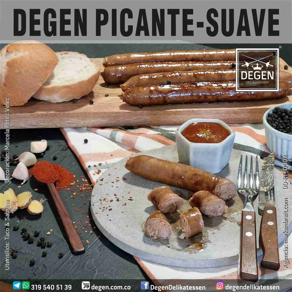 Salchichas Alemanas Degen - Picante-Suave