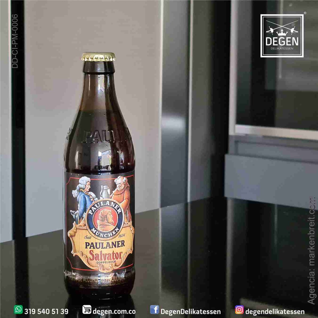 Paulaner Munich Salvator Doppelbock Beer - 330 ml Bottle