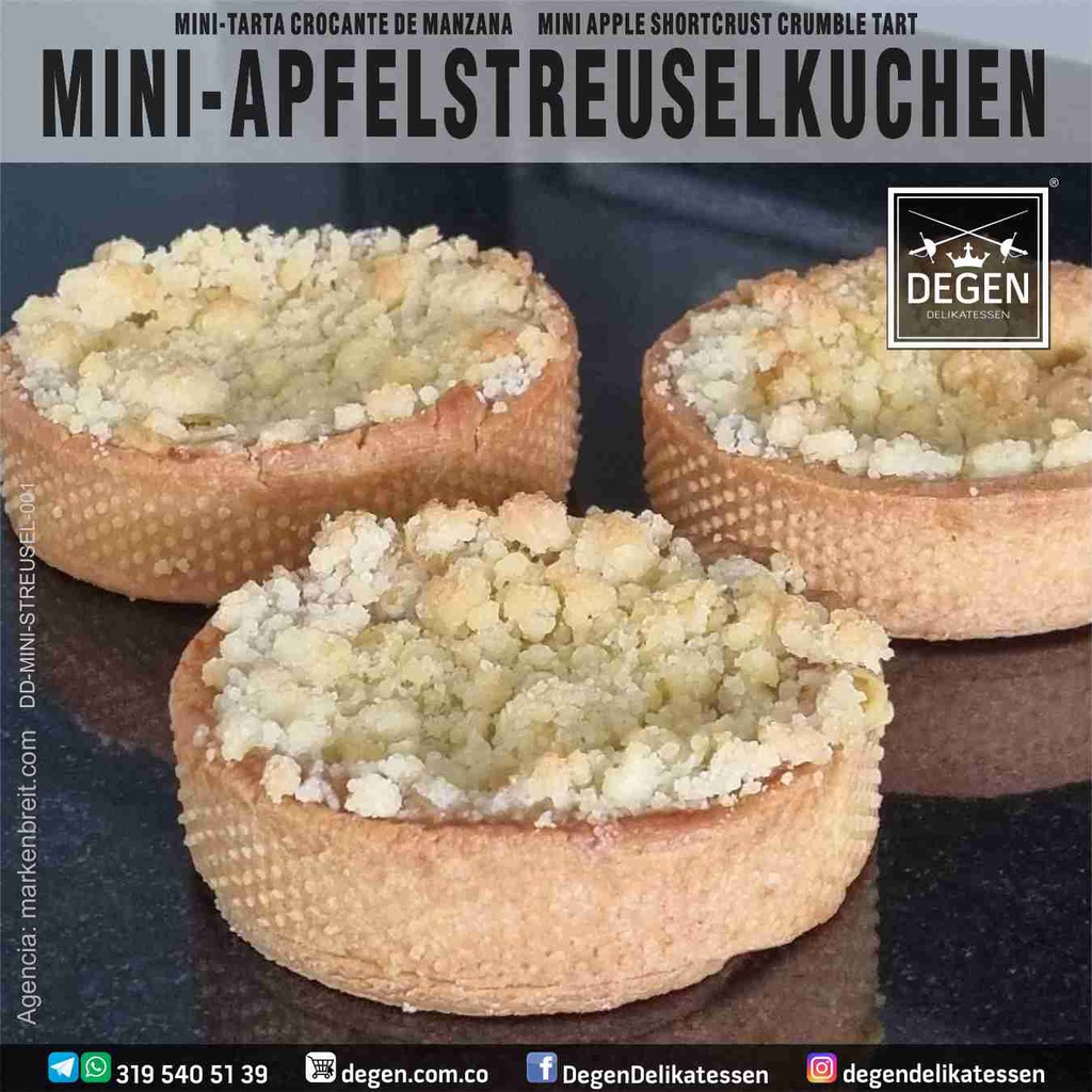 Mini Apple Streusel Cake - DEGEN German Bakery
