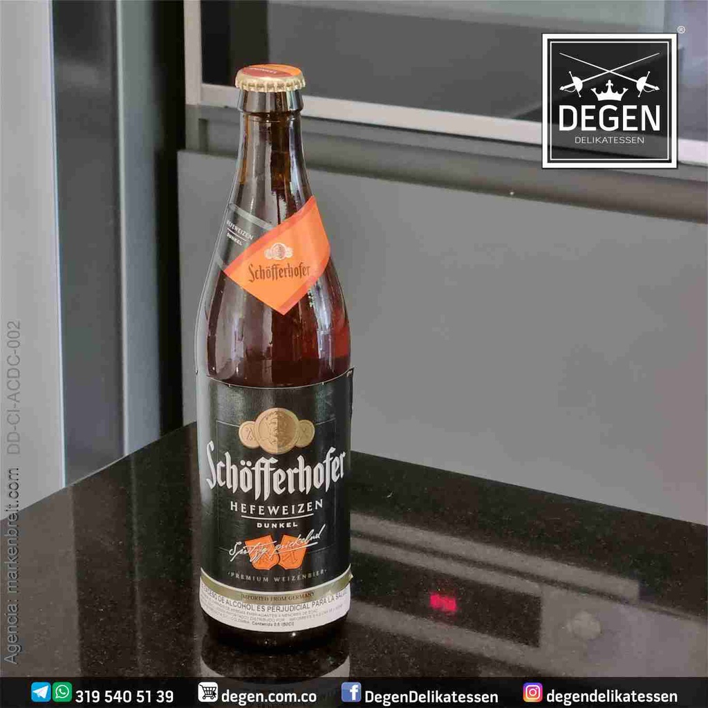 Schöfferhofer Hefeweizen Dunkel - 500 ml Flasche