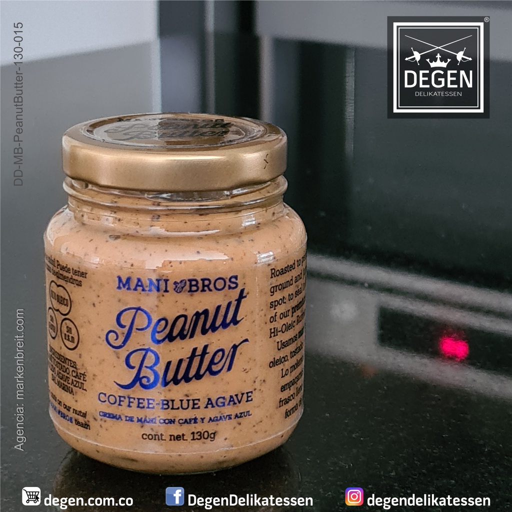 Peanut Butter - Coffee + Blue Agave - Mani Bros