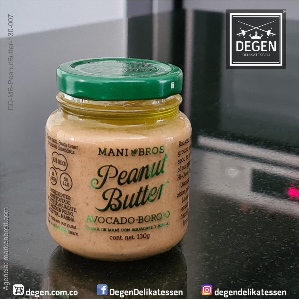 Mantequilla de Maní - Aguacate - Borojó - Mani Bros