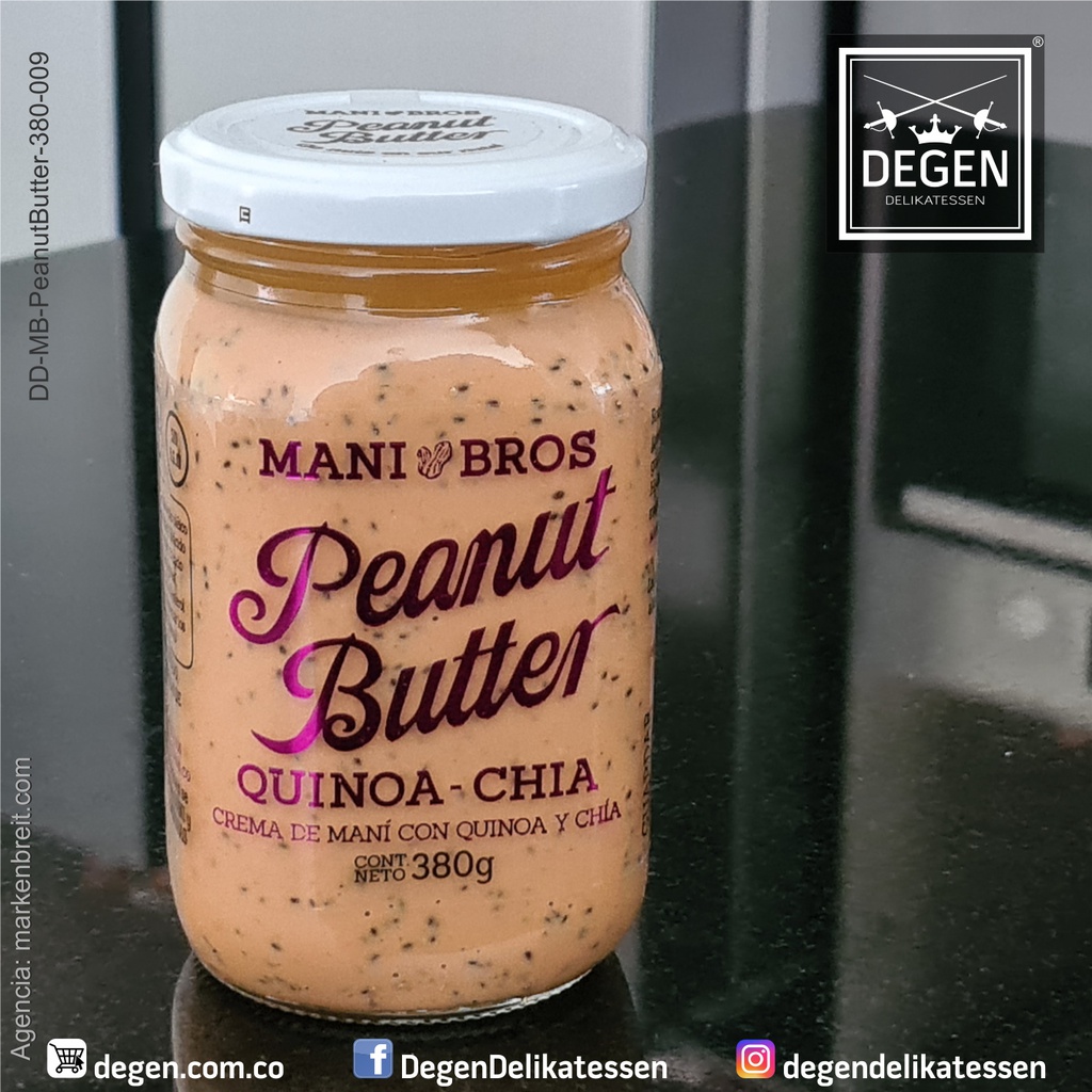 Mantequilla de Maní - Quinoa + Chia - Mani Bros