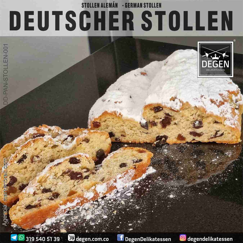 German Christmas Bread - Christstollen - Stollen - DEGEN Bakery