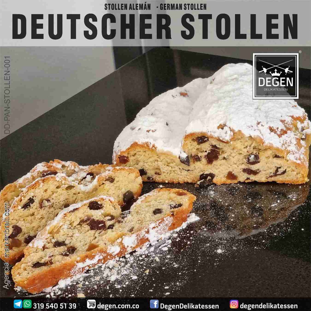 German Christmas Bread - Christstollen - Stollen - DEGEN German Bakery